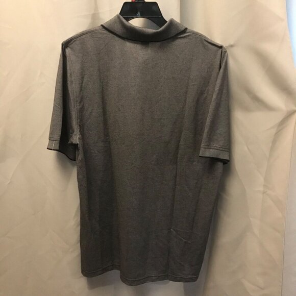 Devon & Jones Polo Shirt Men's Golf Lg Gray Heather UV 40+ Moisture Wicking NWT - Picture 2 of 9